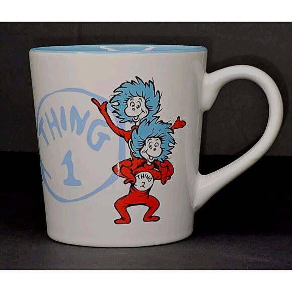 Set of 2 Dr Seuss Mugs Thing 1 and Thing 2 NEW IN BOX - Picture 8 of 8